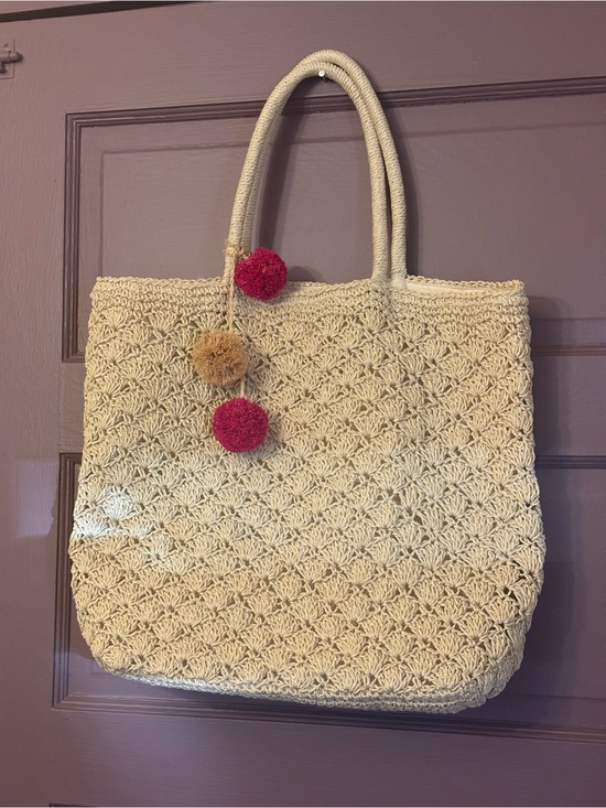 Haute Hippie Handbags - Haute Hippie Crocheted Straw Bag